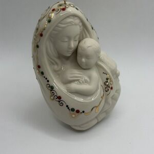 Lenox "Madonna & Child" Christmas Ornament Porcelain Jewels Collection Gems